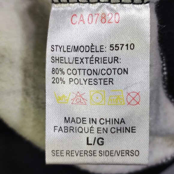 RipZone activewear full zip hoodie / jacket men's youth size L white black green - Picture 6 of 9